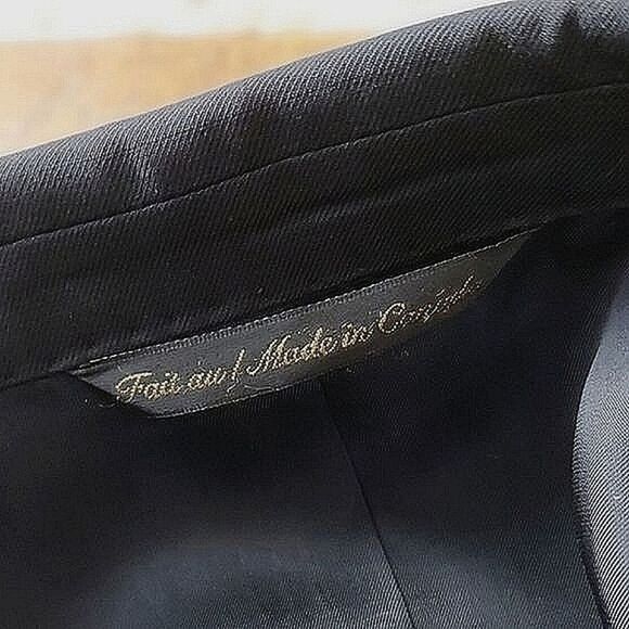 Vtg Jack Victor black Lanzawood SPJ Blazer - Picture 5 of 12